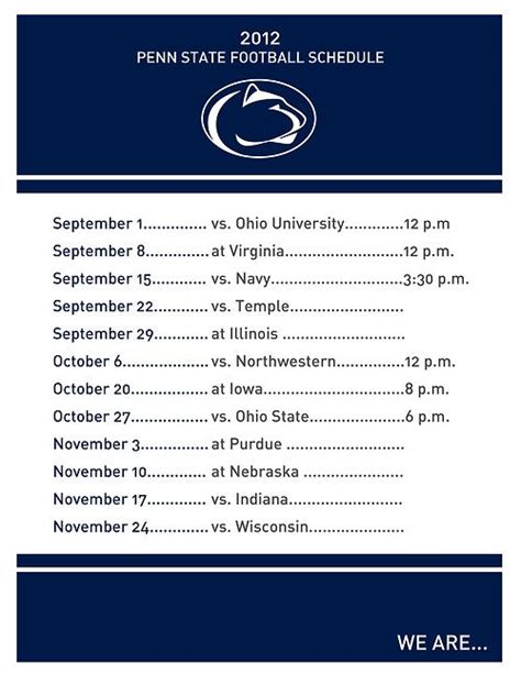 Sep 2 TBA. . Penn state football schedule 2024